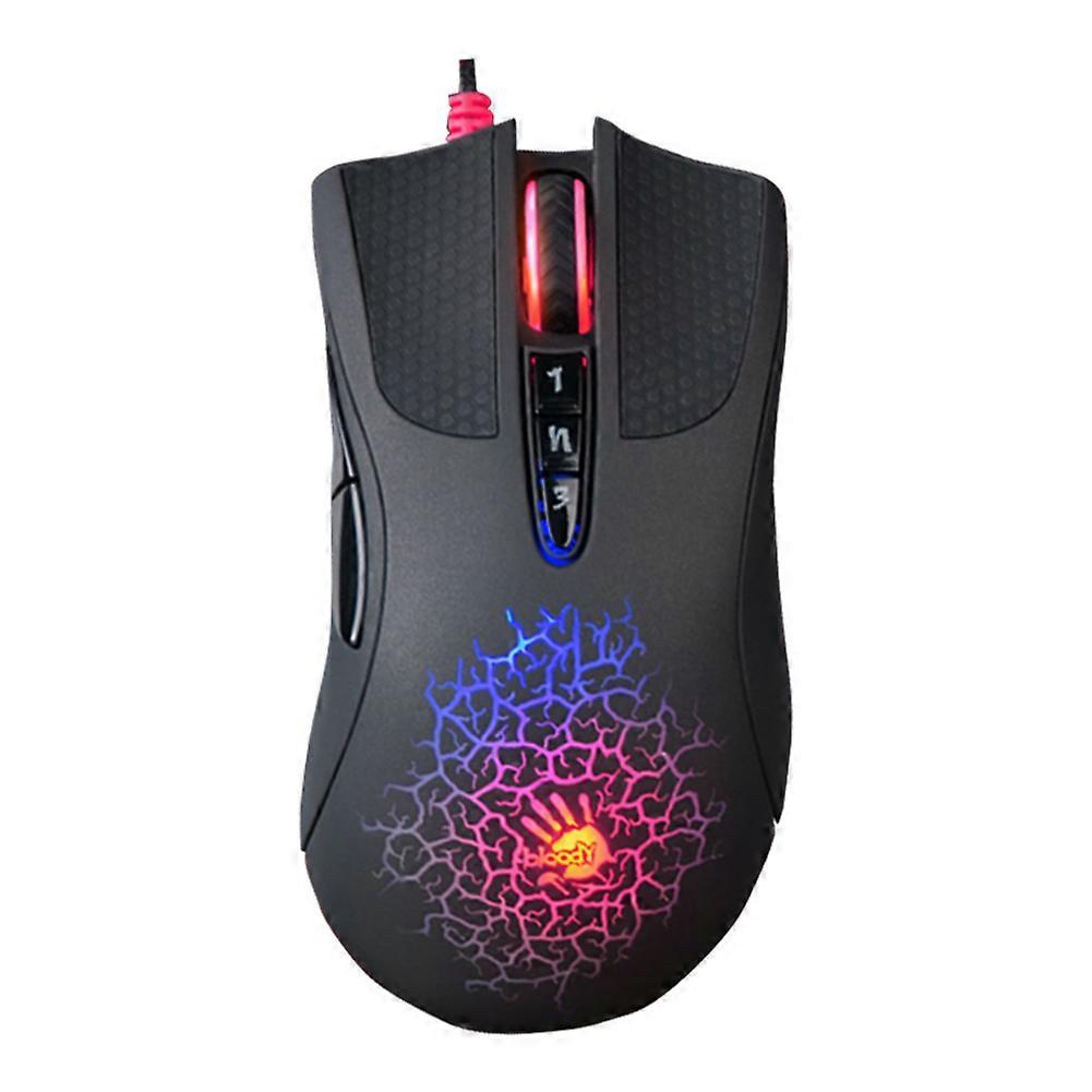 A90 USB Wired Gaming Mouse 4000DPI 8 Buttons Optical Sensor Colorful Glare Gamer Mice For PC Laptop Mechanical Mouse For Bloody
