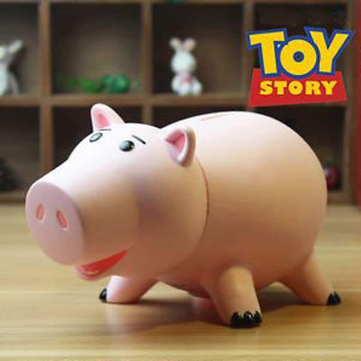 Toy Story Skarbonka Plastikowa Oszczędzająca Skarbonka na Prezent Urodzinowy dla Dzieci i Dorosłych z Uroczym Pakietem (Różowy) (1szt)