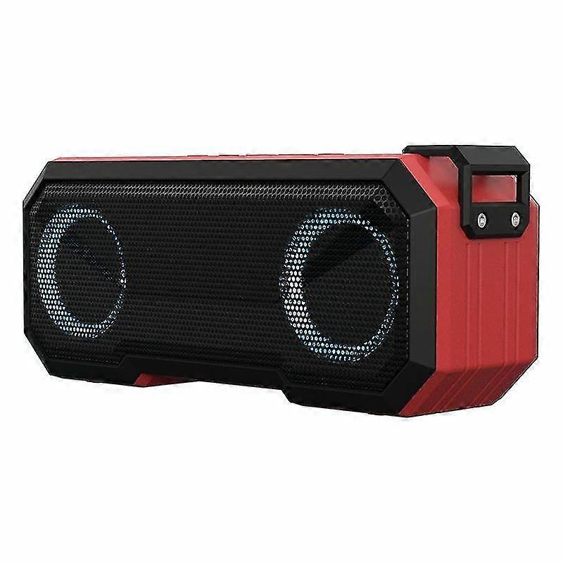 X8 Wireless Bluetooth Speaker Ipx7 Waterproof Color Light Subwoofer(red)
