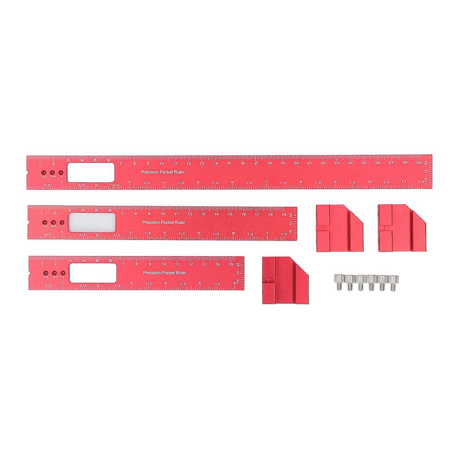 Carpenter's ruler adjustable slider, angle measurement