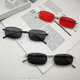 Mens Vintage Rectangle Sunglasses New Retro Small Rectangular