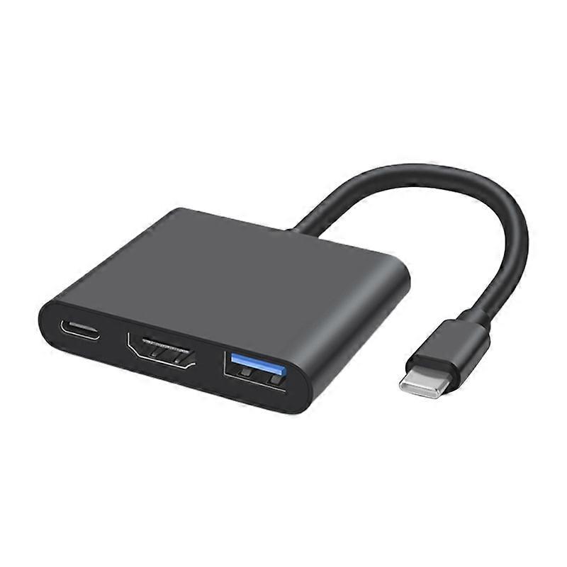 Type-C Hub 3-in-1 4K 1080P Output Ultra Clear High Speed Stable Signal Video Conversion Professional USB-C to HDMI-compatible USB 3.0 PD Fast Charging