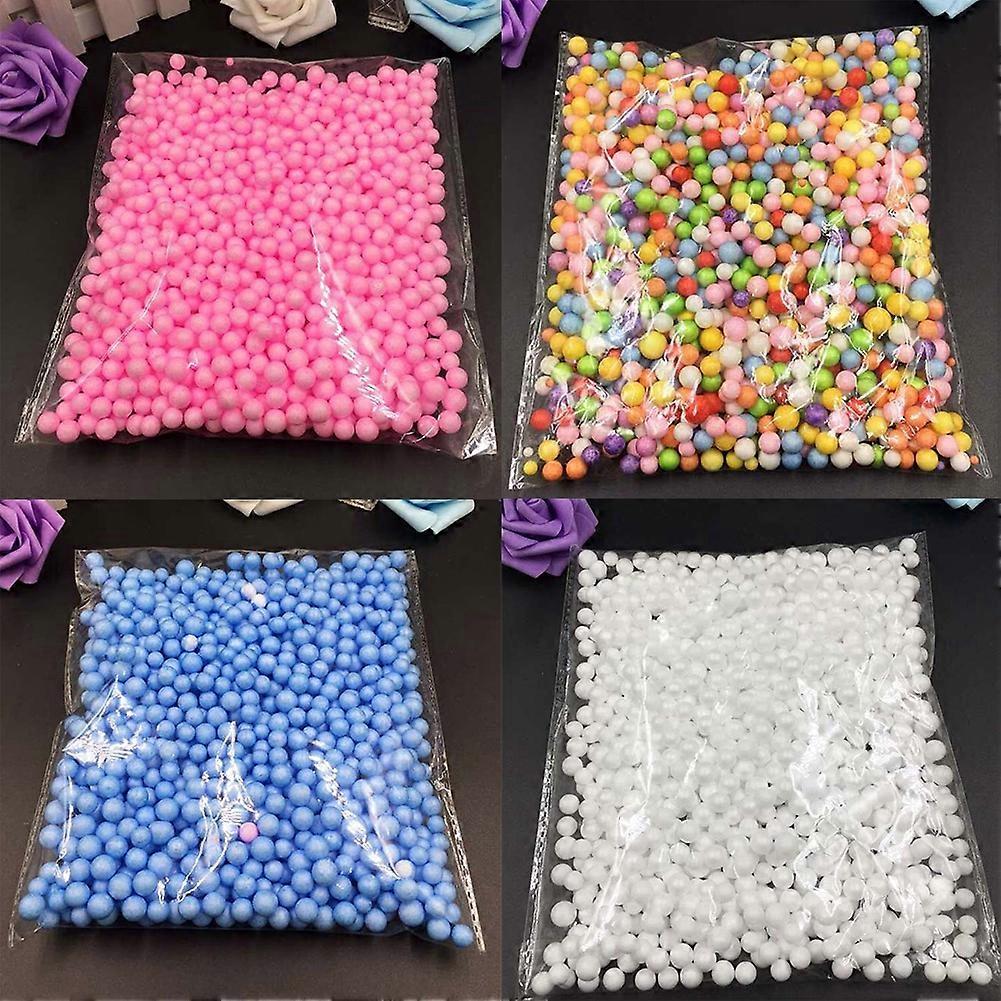 MengXi Multicolor Polystyrene Styrofoam DIY Crafts Decorative Loose Mini Beads Balls