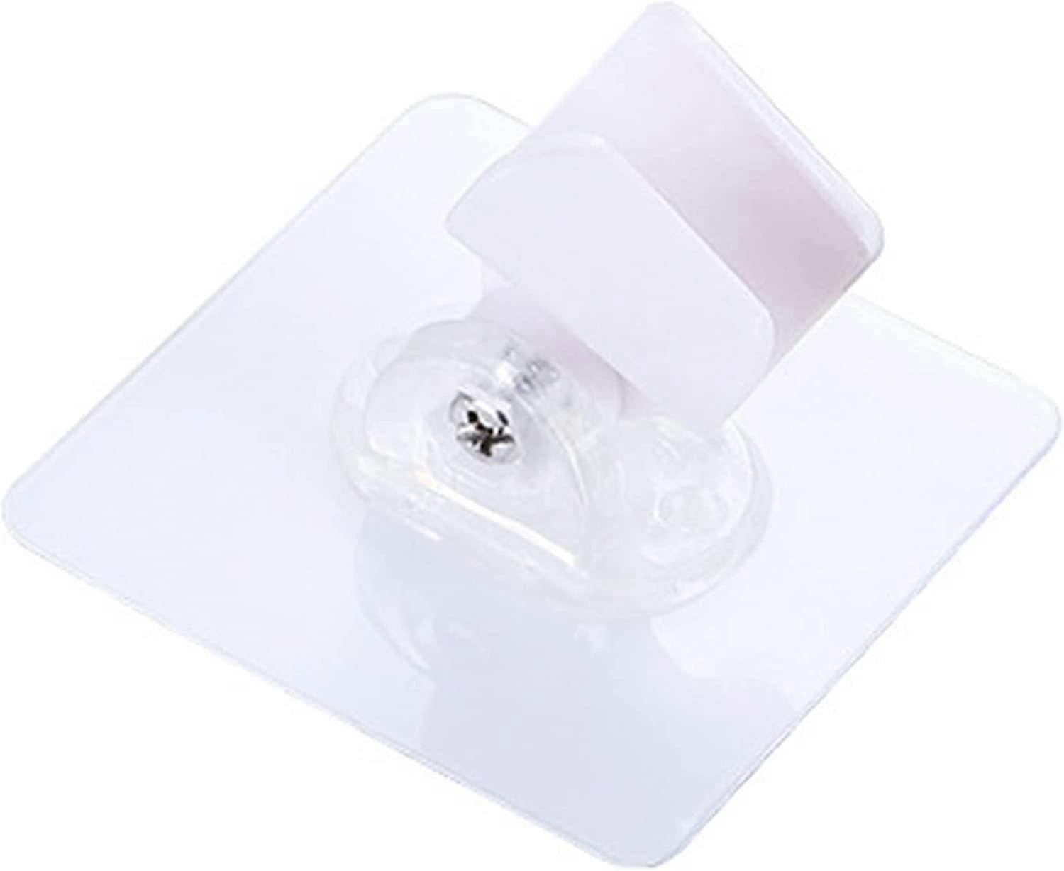 2pcs Bathroom Shower Bracket Adhesive Adjustable Shower Head Holder(Black) (D-8D)