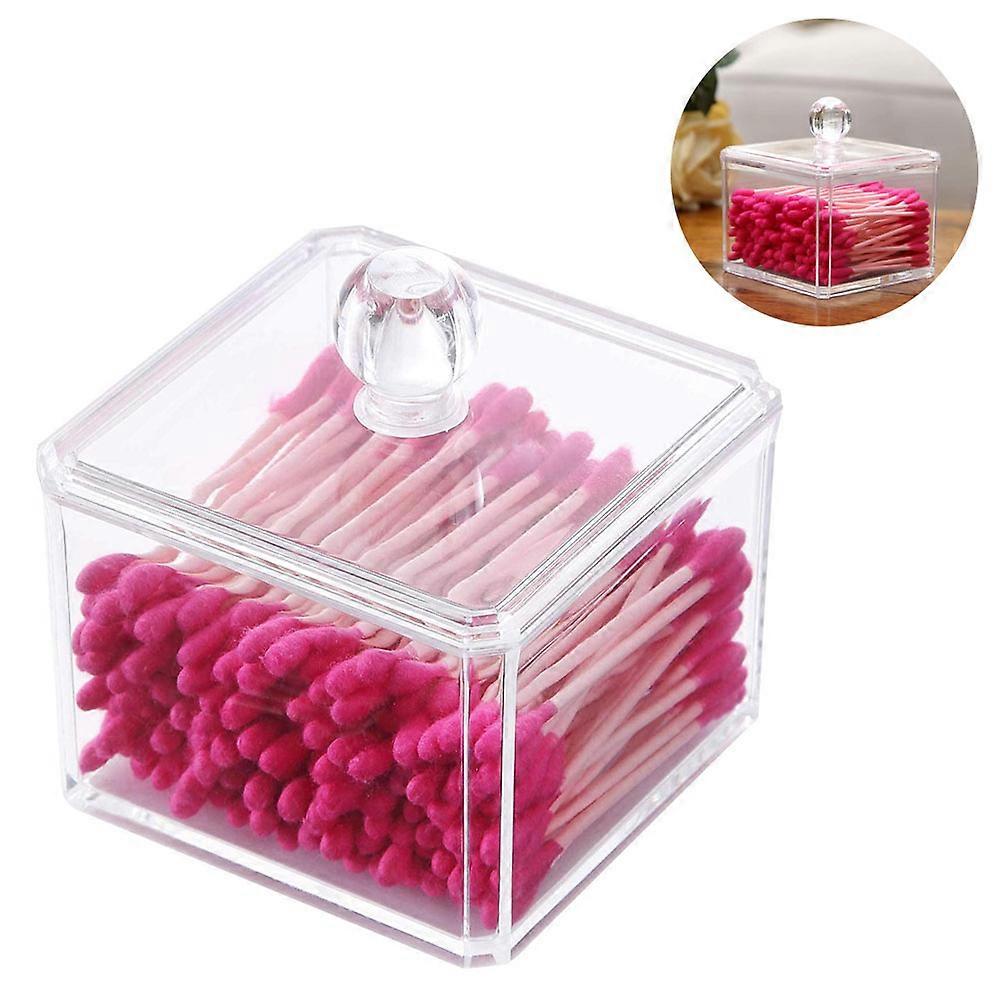 Acrylic Dispenser, Stackable Sets Cosmetic Container with Cover