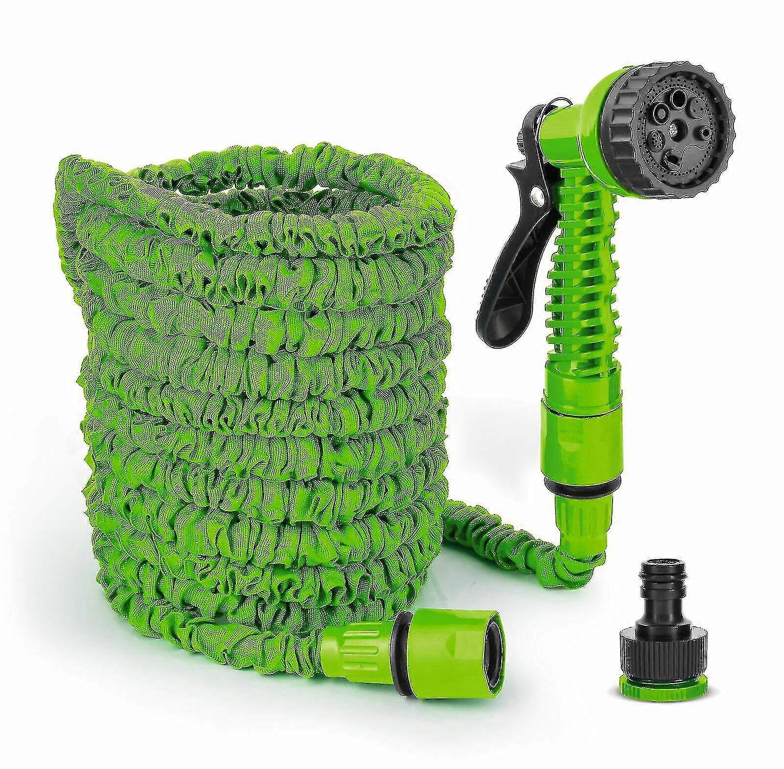 Expandable Garden Hose Pipe Anti Kink With 7 Function Water Spray Gun Magic Hose