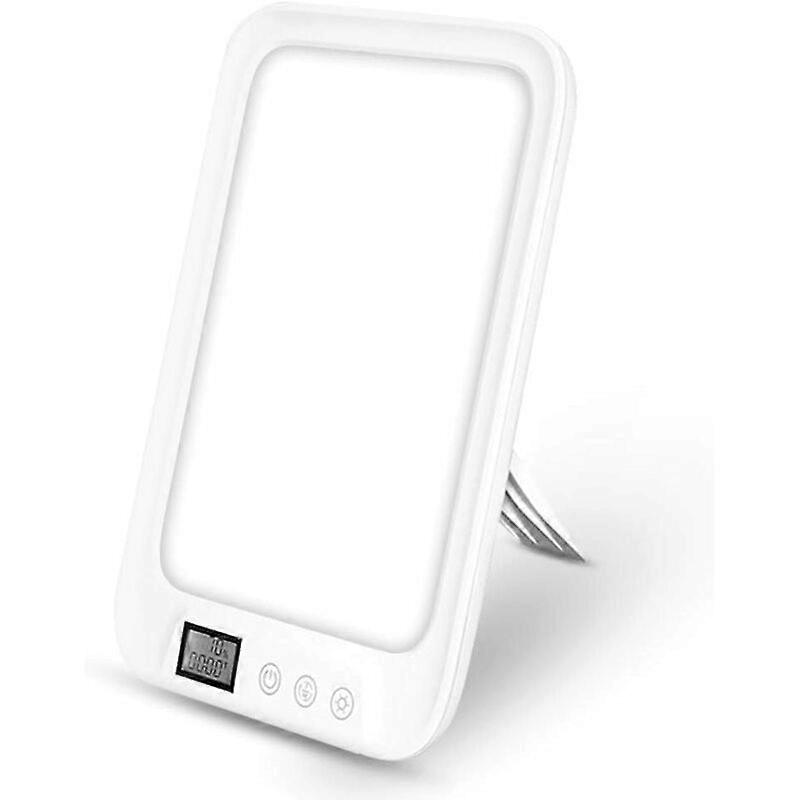 Light Therapy Lamp 10000, Light Therapy Lamp with 3 Colors and 6 Brightness Levels, with Timer and Display, Touch Control