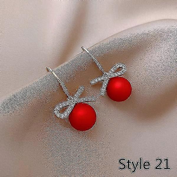 Pendientes Fashion Crystal Bow Stud