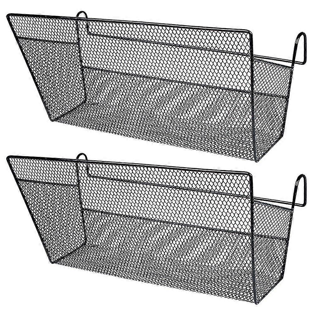 2pcs Bedside Dormitory Hanging Baskets Dormitory Bedside Shelf Storage Baskets
