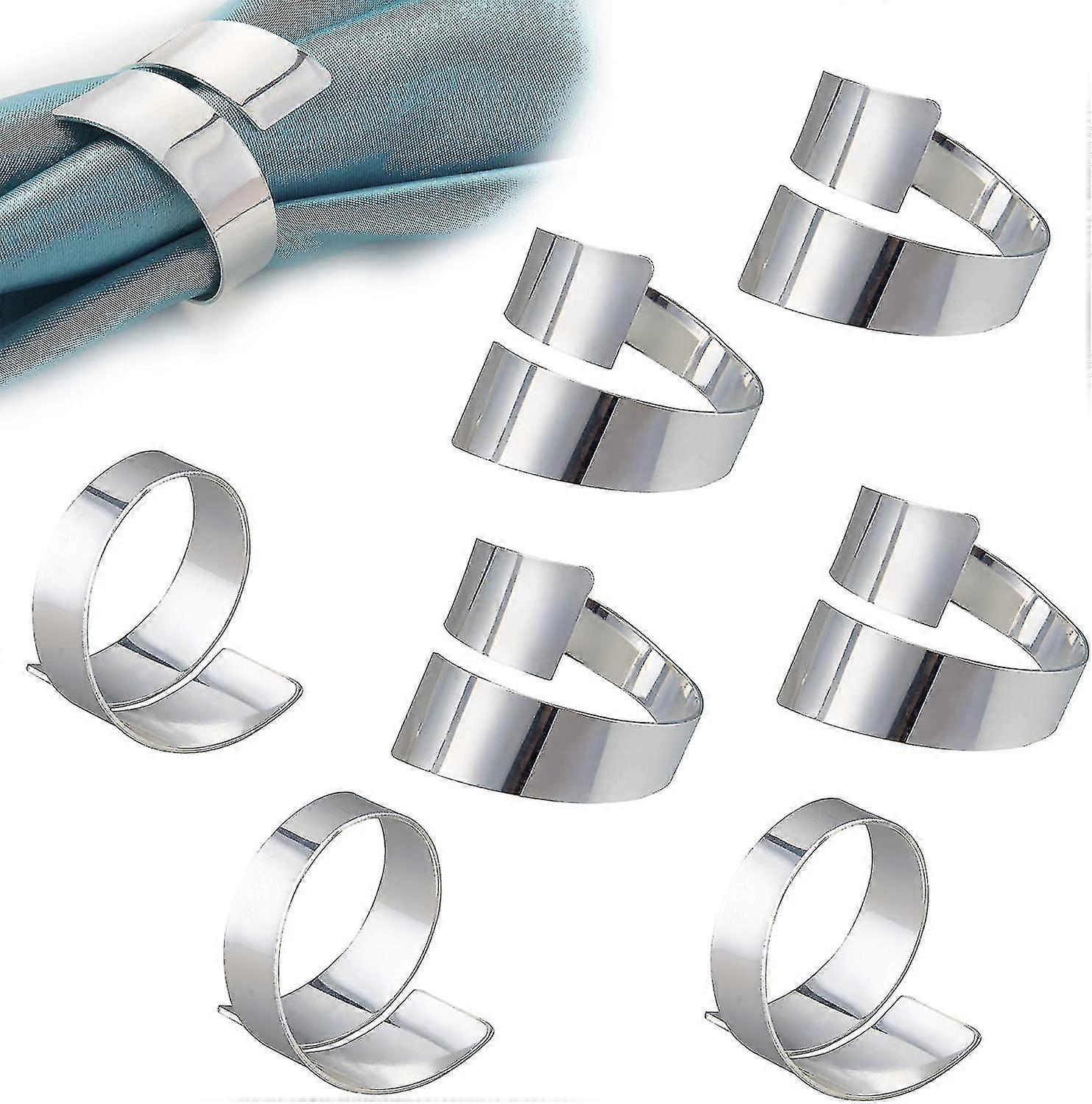 12pcs Napkin Rings For Wedding Dinner