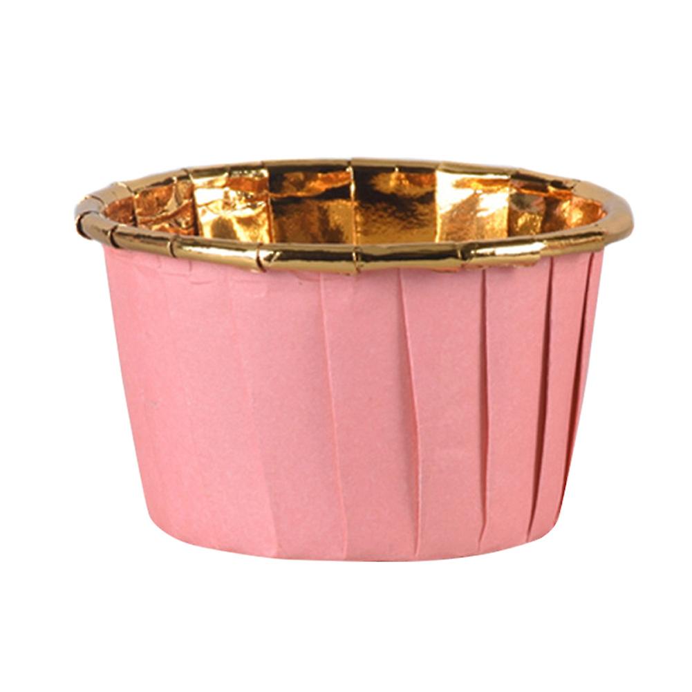 Heat-resistant Cupcake Paper Mould Solid Color Flower Shape Baking Cups