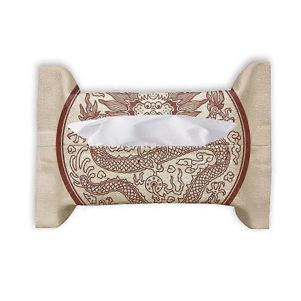 الصينية التنين الحيوان دائرة صورة ورقة منشفة منشفة حقيبة منديل بومف