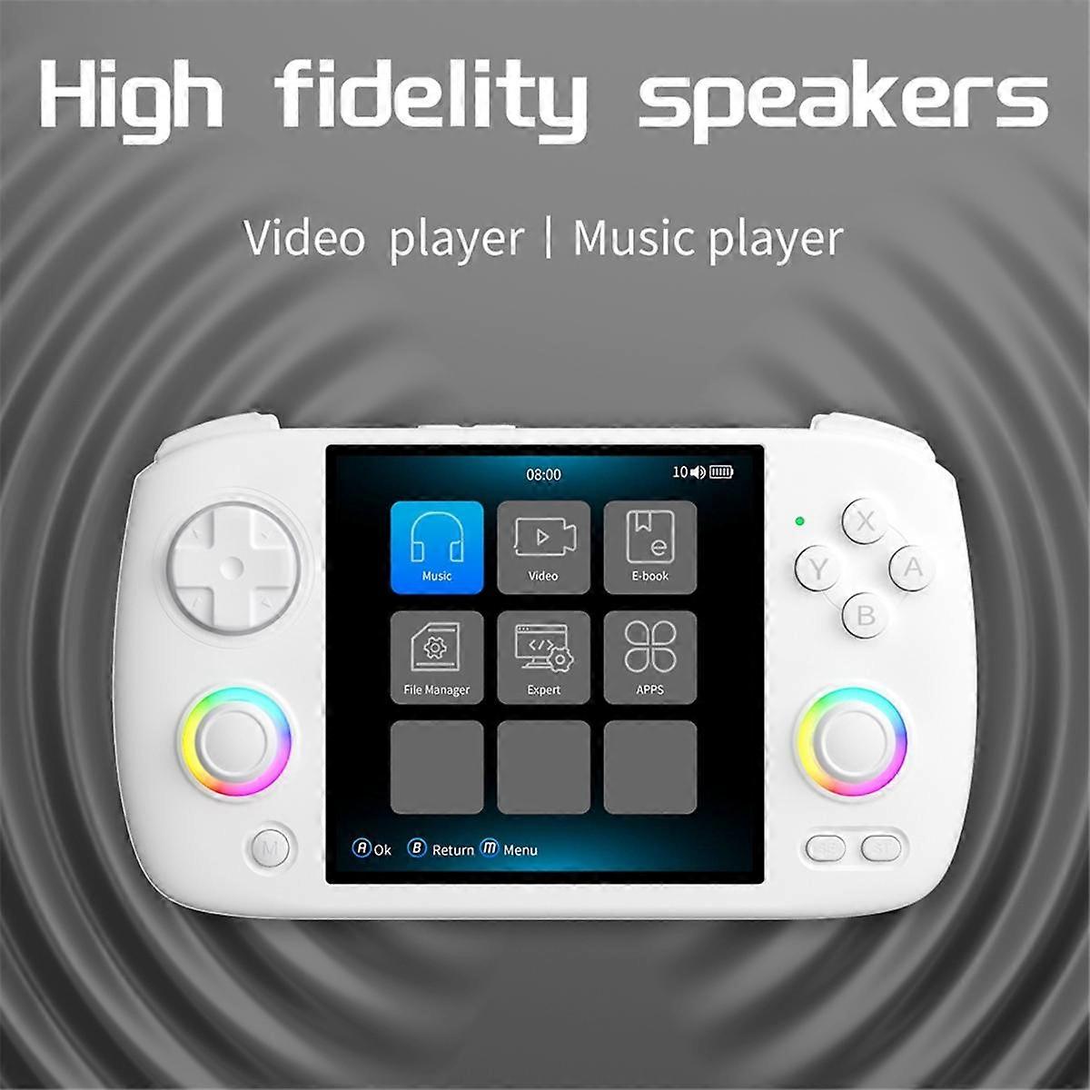 RG CubeXX Retro Handheld Games Console 32G+128G RGB Joystick Video Gaming Player Support WIFI Bluet