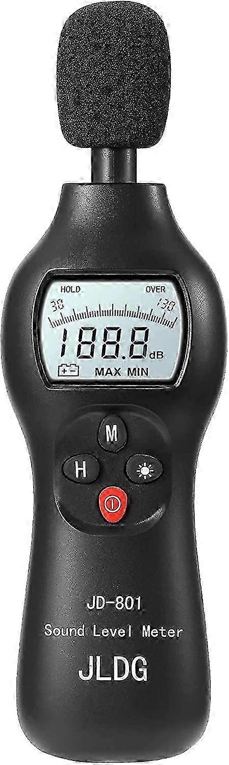 Sound Level Meter,30-130dB Digital with Max/Min/Real Time Data Hold Function,Professional High Accuracy Decibel Meter