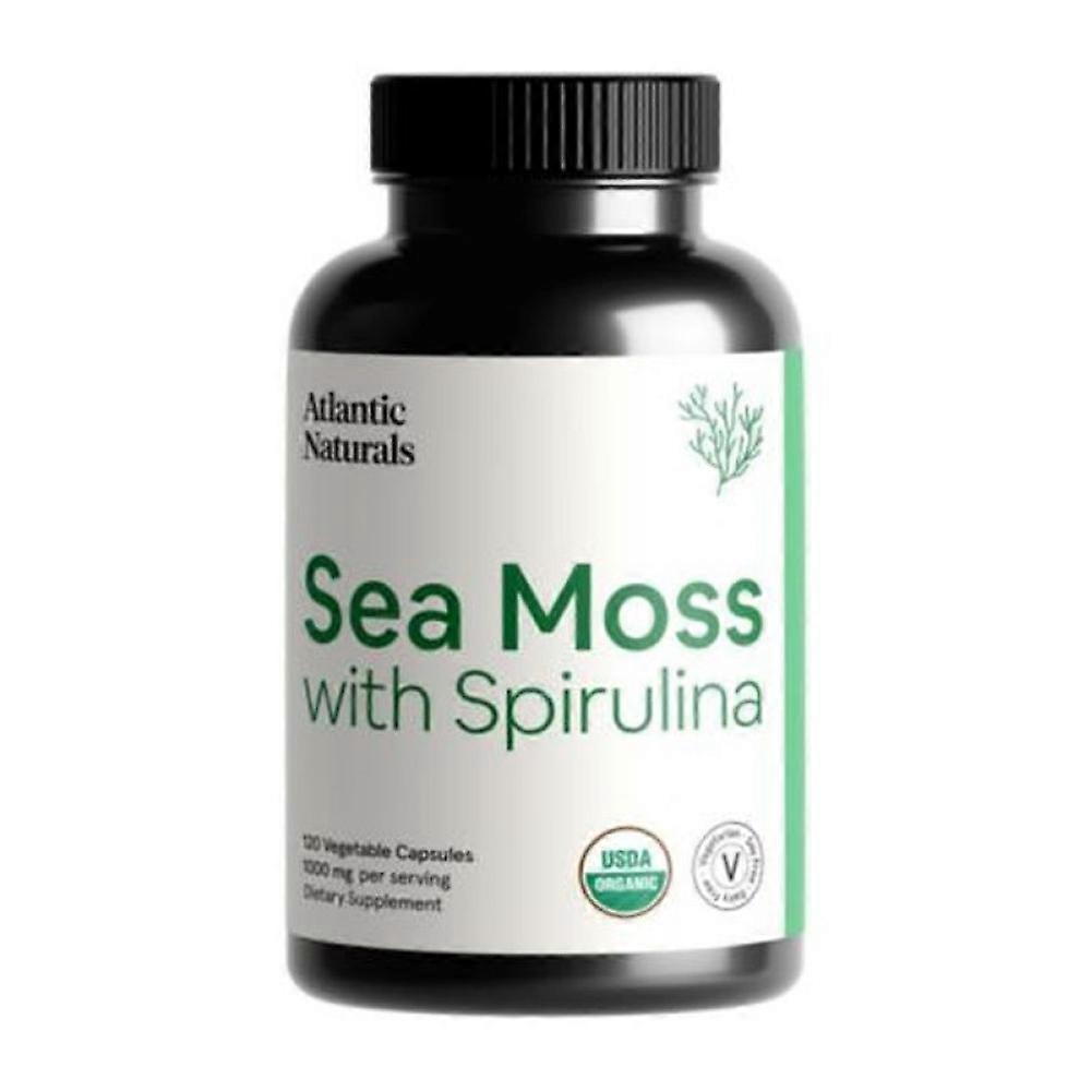 Havsmossa Superfood Kapslar med Spirulina - 1 000 MG (120 växtbaserade kapslar)