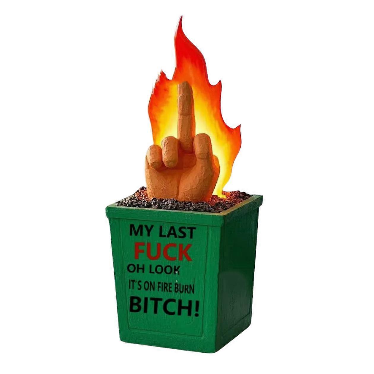 متعة حرق النار تمثال ، القمامة النار ديكور التمثال ، القمامة النار مكتب الديكور
