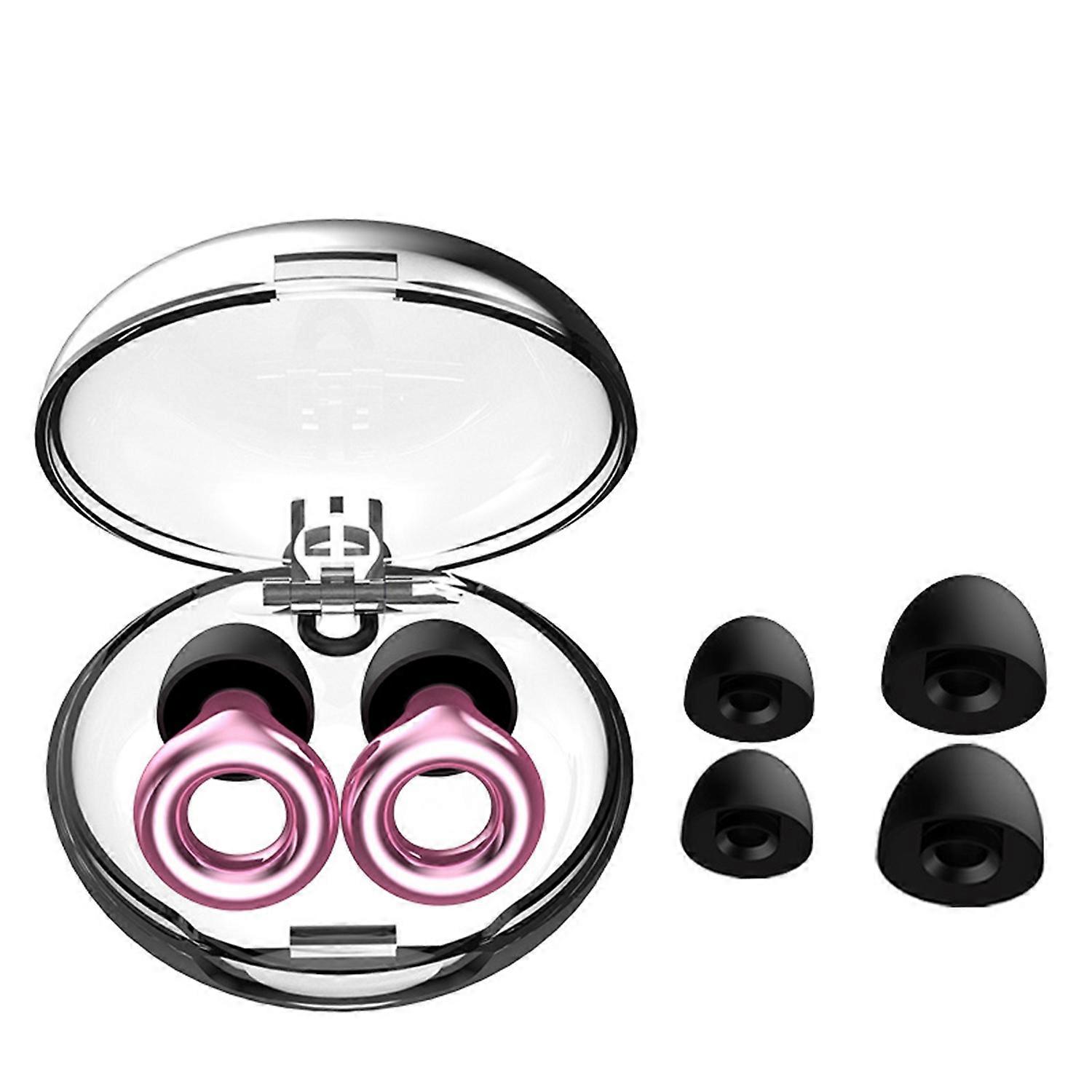 Silicone Plating Earplugs Noise Reduction Soundproof Peaceful Sleep Ergonomic Design Comfortable