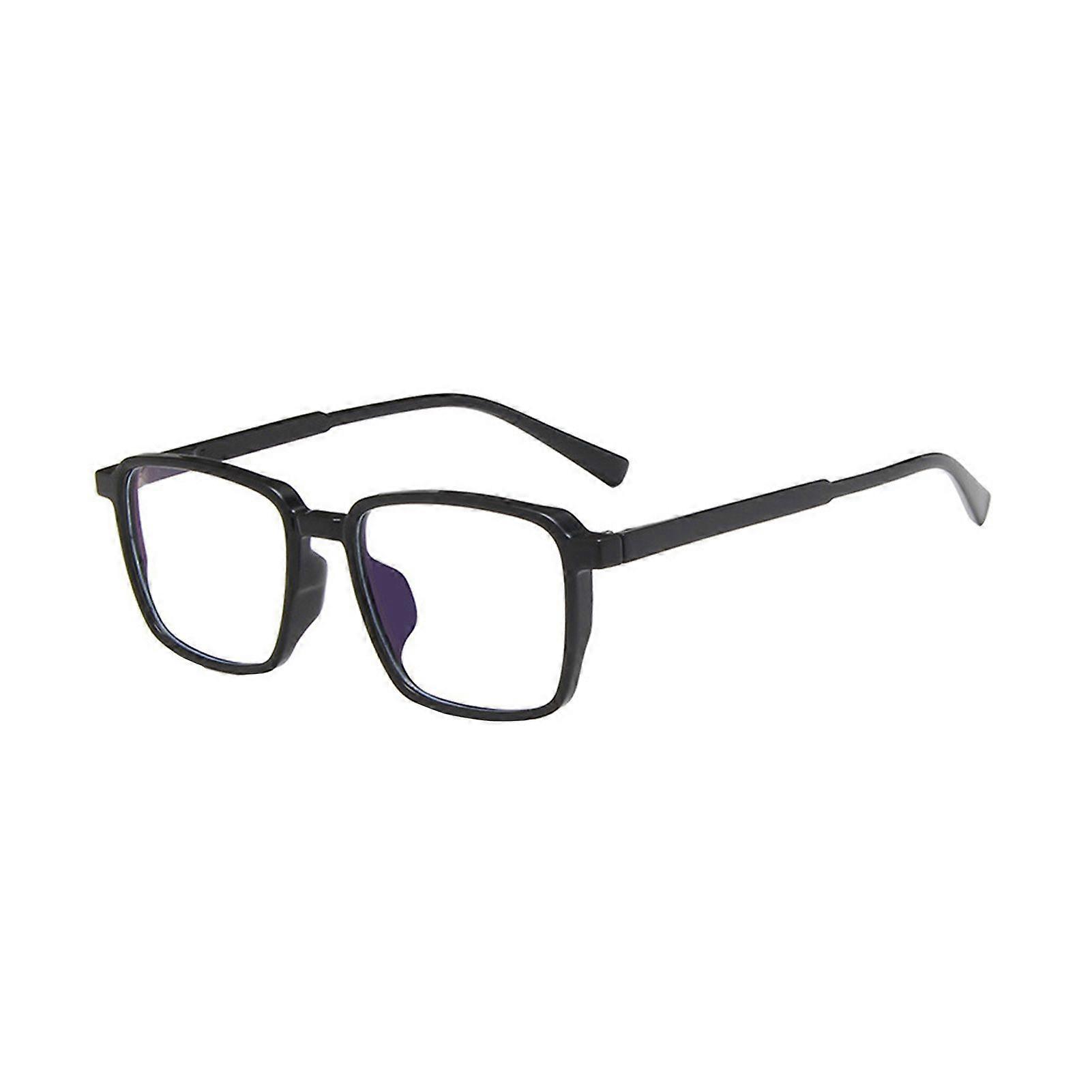 Blue Light Blocking Glasses Unisex Retro Large Square Frame Clear View Strong Hinge Eye Protection Clear Bluelight Glasses Spectacles Eyewear