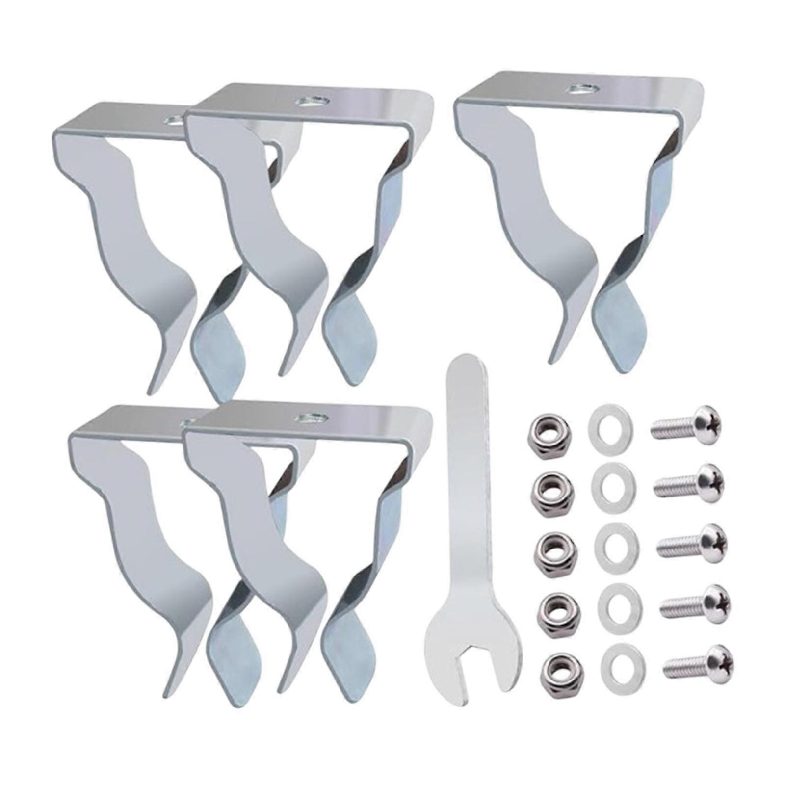 5x kit de quincaillerie de couvercle de puits de fenêtre robuste avec vis clips de couvercle de puits de fenêtre