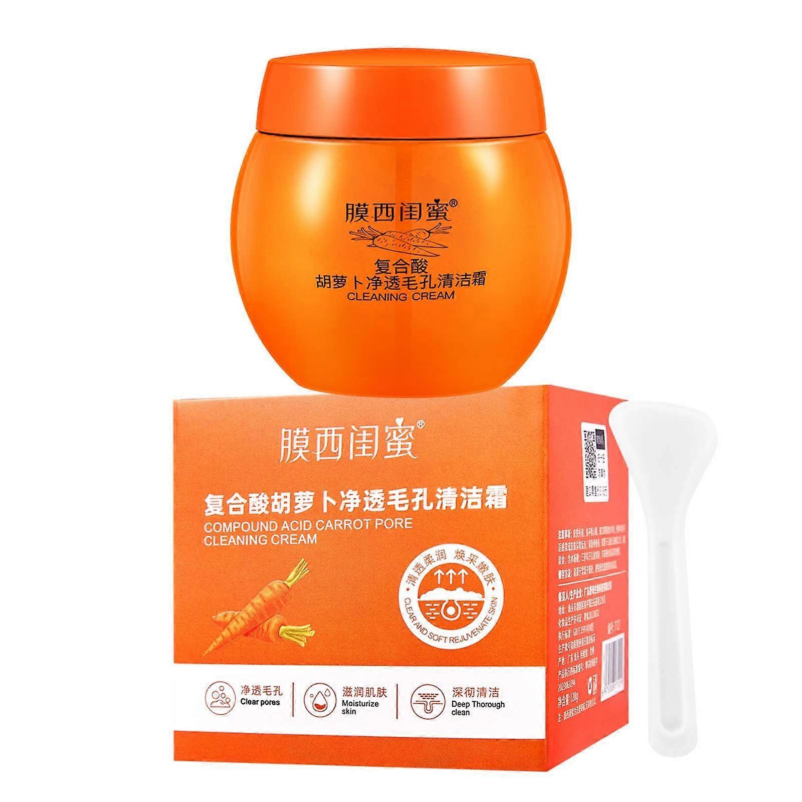 Compound Carrot Pore Cleansing Cream, Cleansing And Shrinking Pore Moisturizing And Moisturizing 120ml