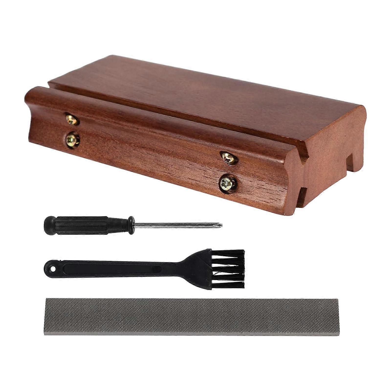 3 in 1 Fret File Guitar Bass Fret End File Set for Bass Rounding Deburring