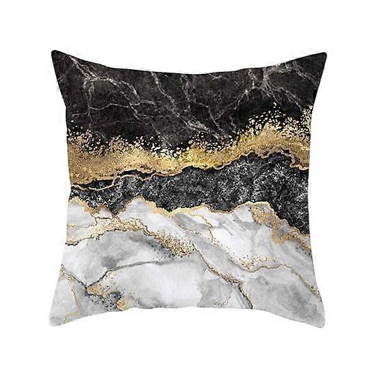 Delicate Pillow Cover Shrink Free Replaceable Washable Decorative Square Foiled Pillow Slip Cover Home