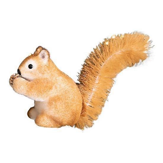 Squirrel Figurine Foam Light-weight Squirrel Ornament Lifelike Squirrel Decoration for Christmas Tree Table Centerpiece