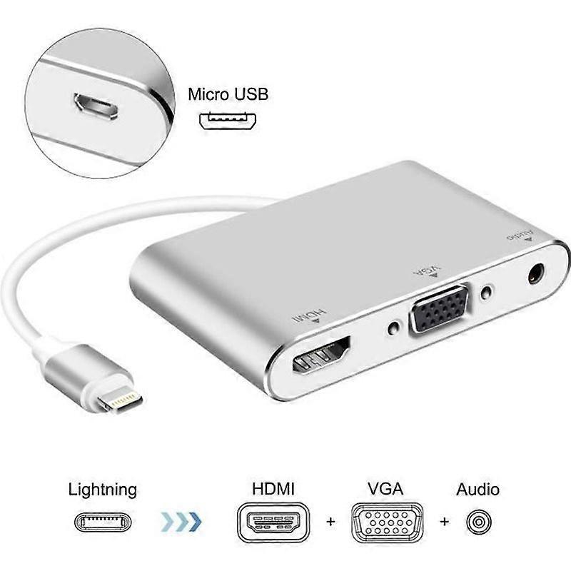 Lightning  HDMI and VGA Digital AV AdapterAudio adapter iphone ipad