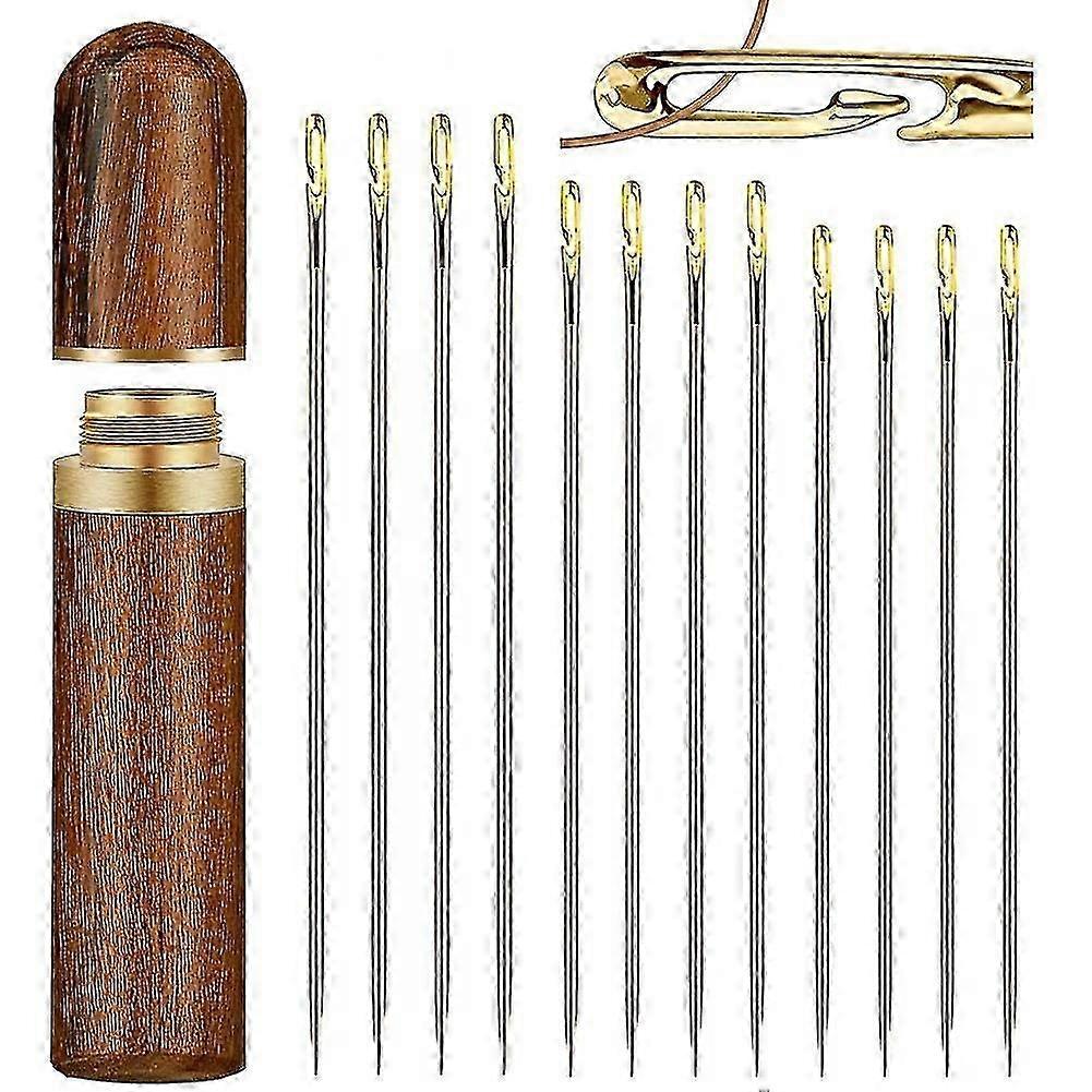 Self-Threading Needles,Sewing Needles for Hand Sewing,for the Elderly,Easy Side Threading Stitching