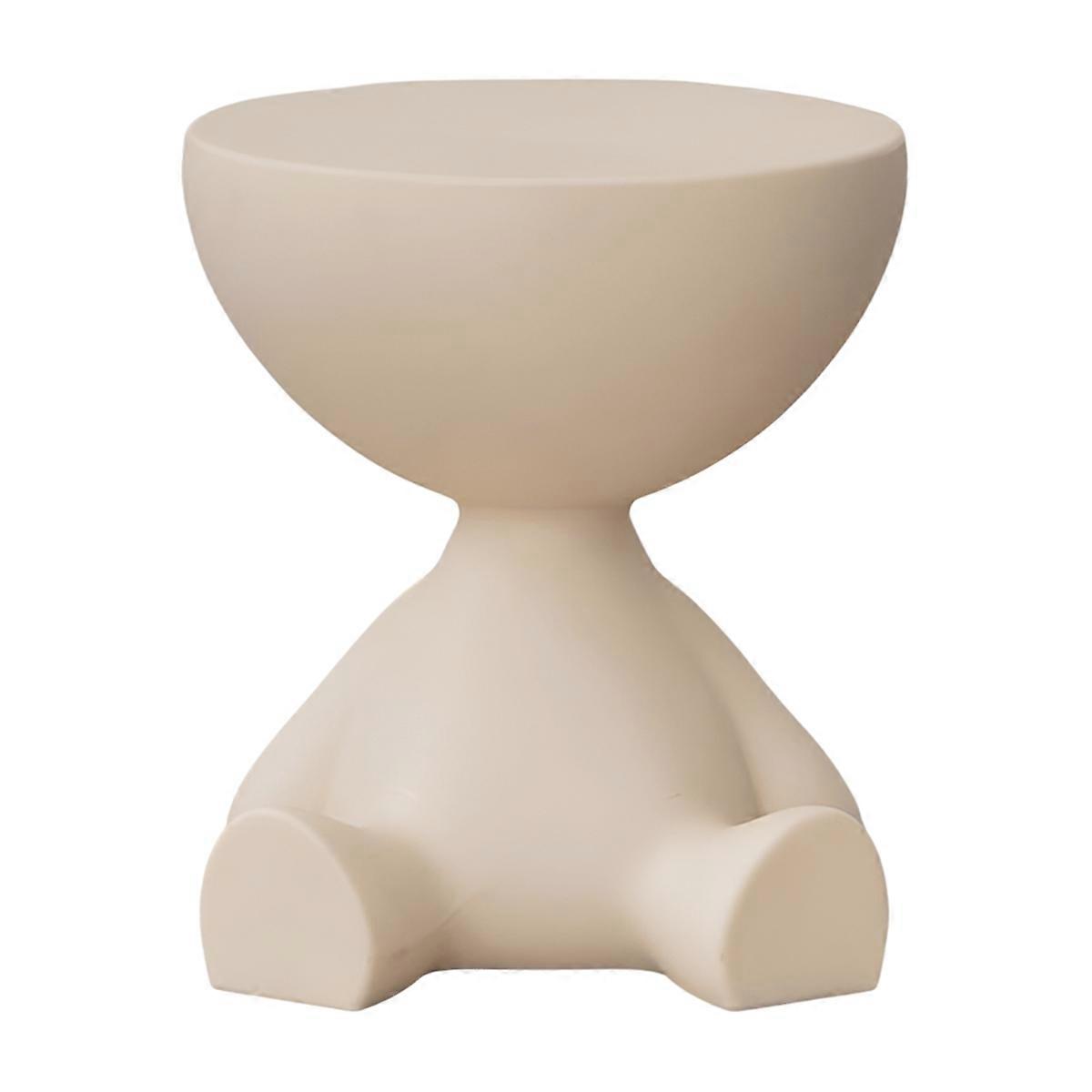 Bedside Table Home Sofa Side Table Storage Rack Movable Mini Table Coffee Table Creamy White