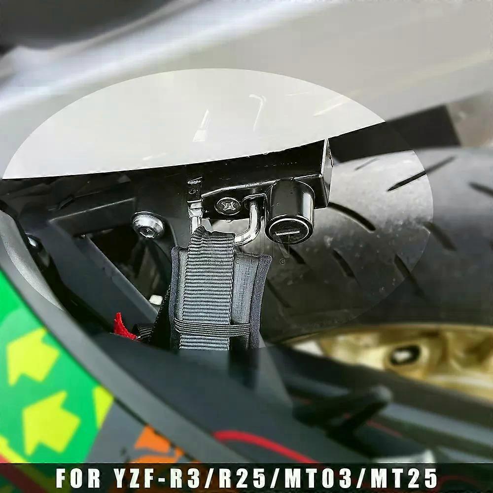 Yamaha MT03 YZF-R3 R25 R 3 MT-03 MT-25 2014-2020 2018 2019 kypärän lukon kiinnityskoukku 2 näppäimellä puolen varkaudenestometalli
