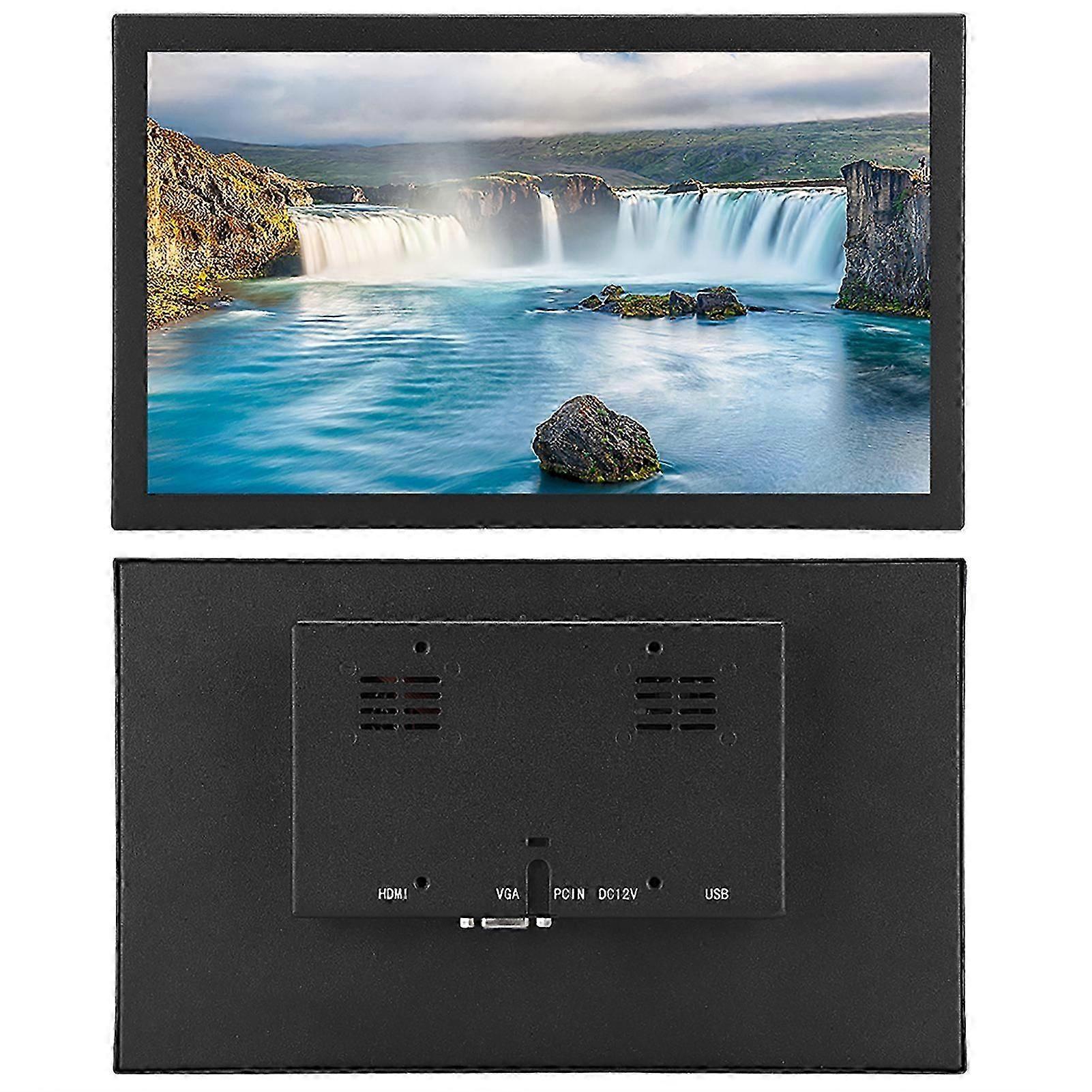 11.6in Multi Point Capacitive Touch Screen Full Hd 16:9 Widescreen Embedded Metal Industrial Monitor (100-240v)(us Plug )