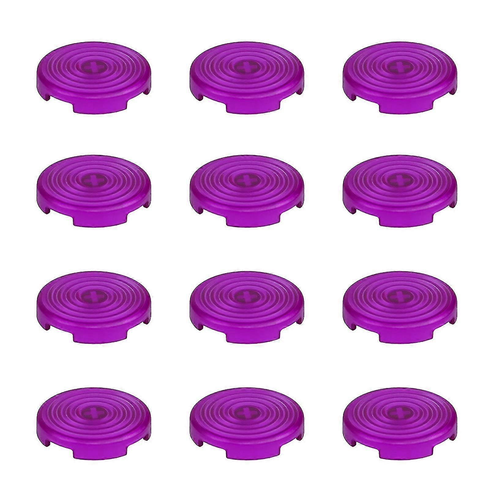 12Pcs 25.3mm Arcade Fighting Keyboard Axis Button Cover Mechanical Shaft Transparent Frosted Keycaps Colored Keyboard Hats