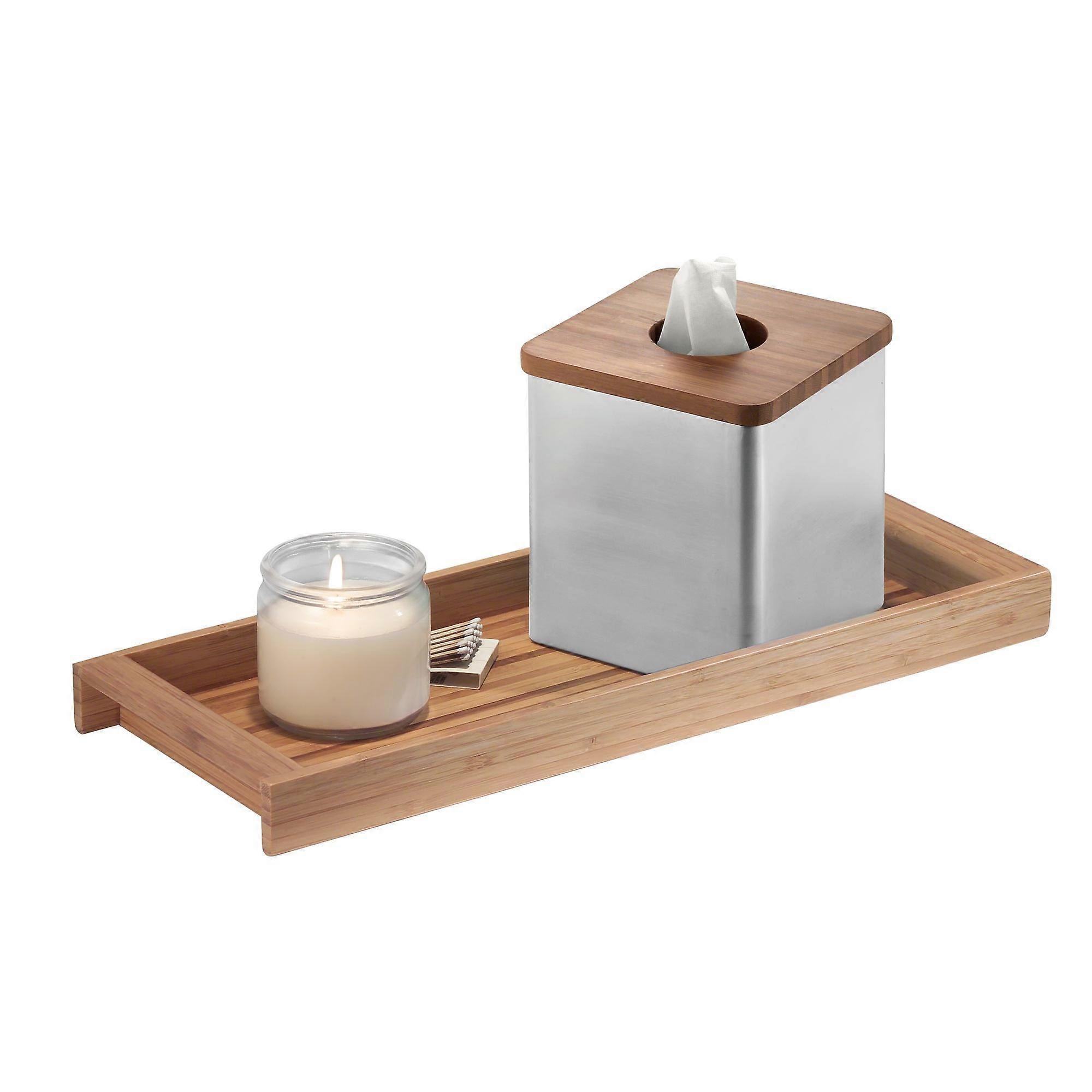 Desktop Organizer Wooden Storage Tray 61" x 16" x 12"
