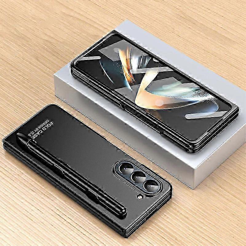 For Samsung Z Fold 5 Case With S Pen & S Pen Holder, Built-in Screen Protector Galaxy Z Fold 5 Case,