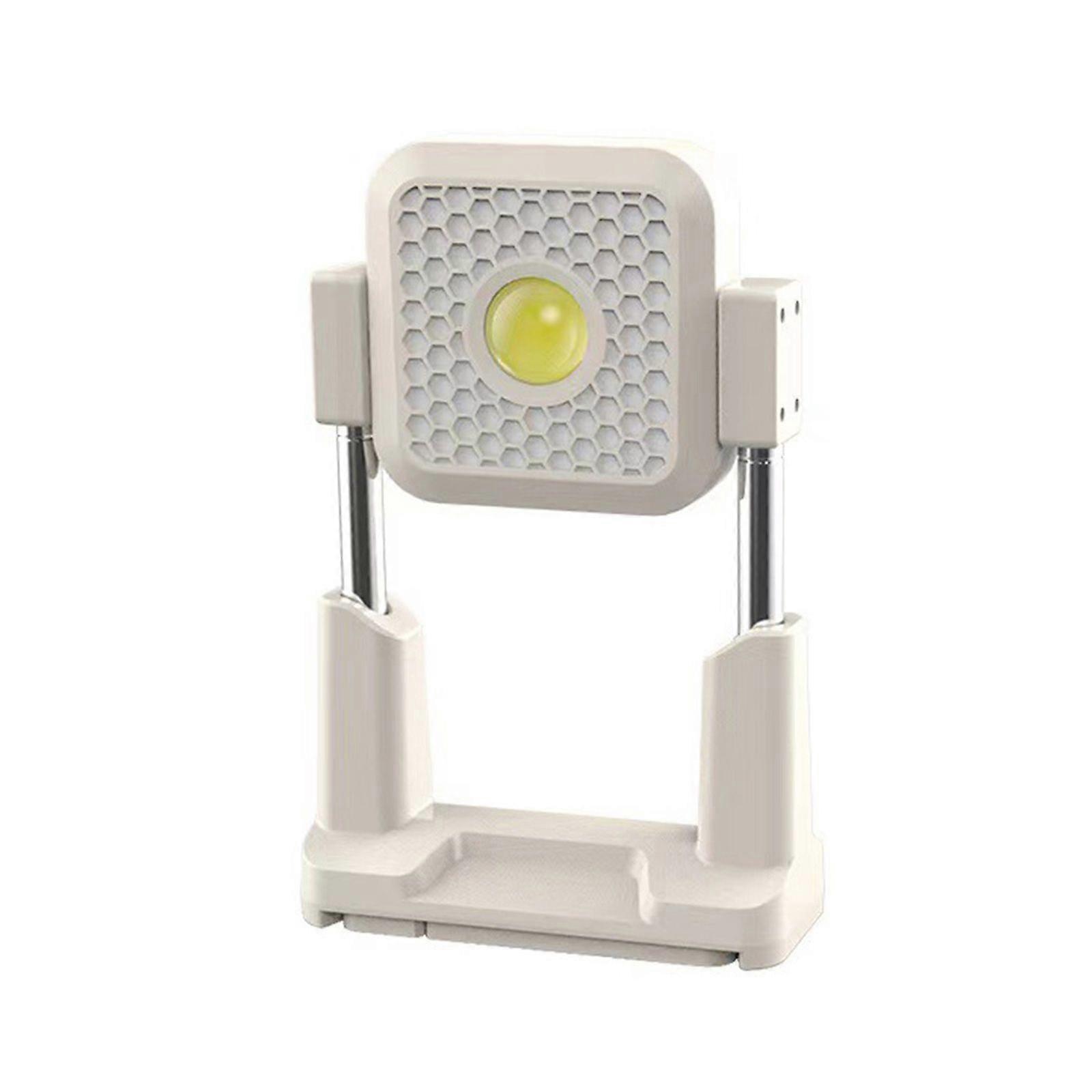 Solar Work Light Outdoor Tent Light Portable Portable USB Rechargeable Floodlight Camping Light Height Adjustable Multiple Lighting Modes (Bright Ligh