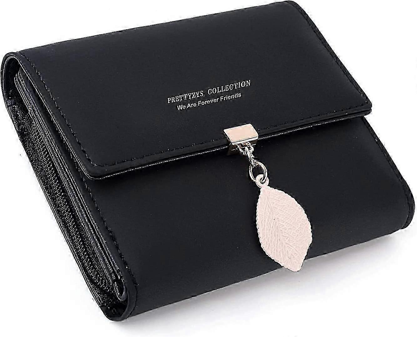 Elegant Small Leather Purse With Tassels - Stylish Wallet,black