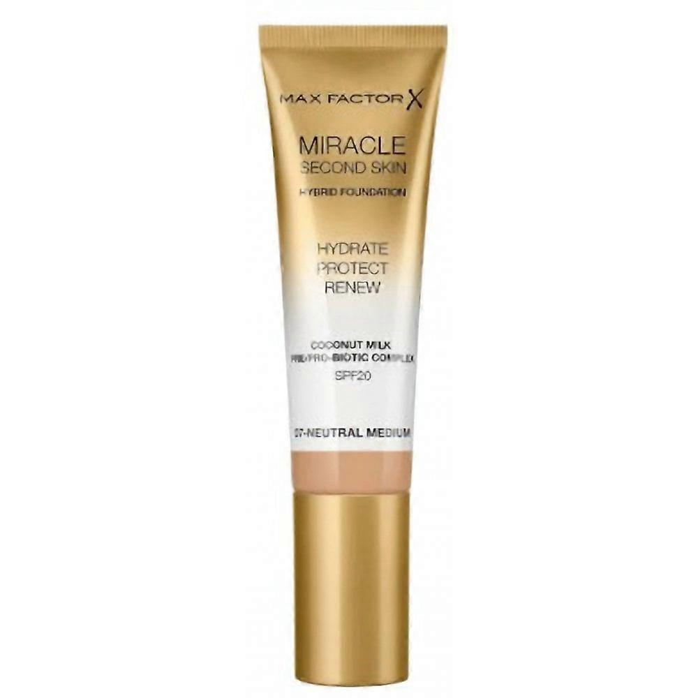 Max Factor Miracle Second Skin Hybrid Foundation - 07 Neutral Medium