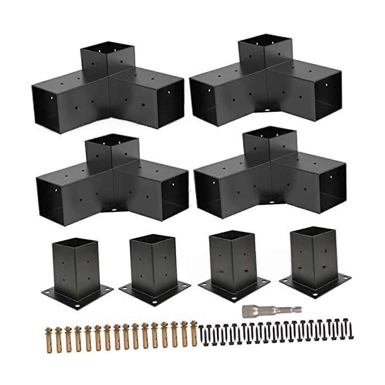 Pergola Kit Log Cabin Park Screw Hardware 3 Way ορθή γωνία αγκύλες