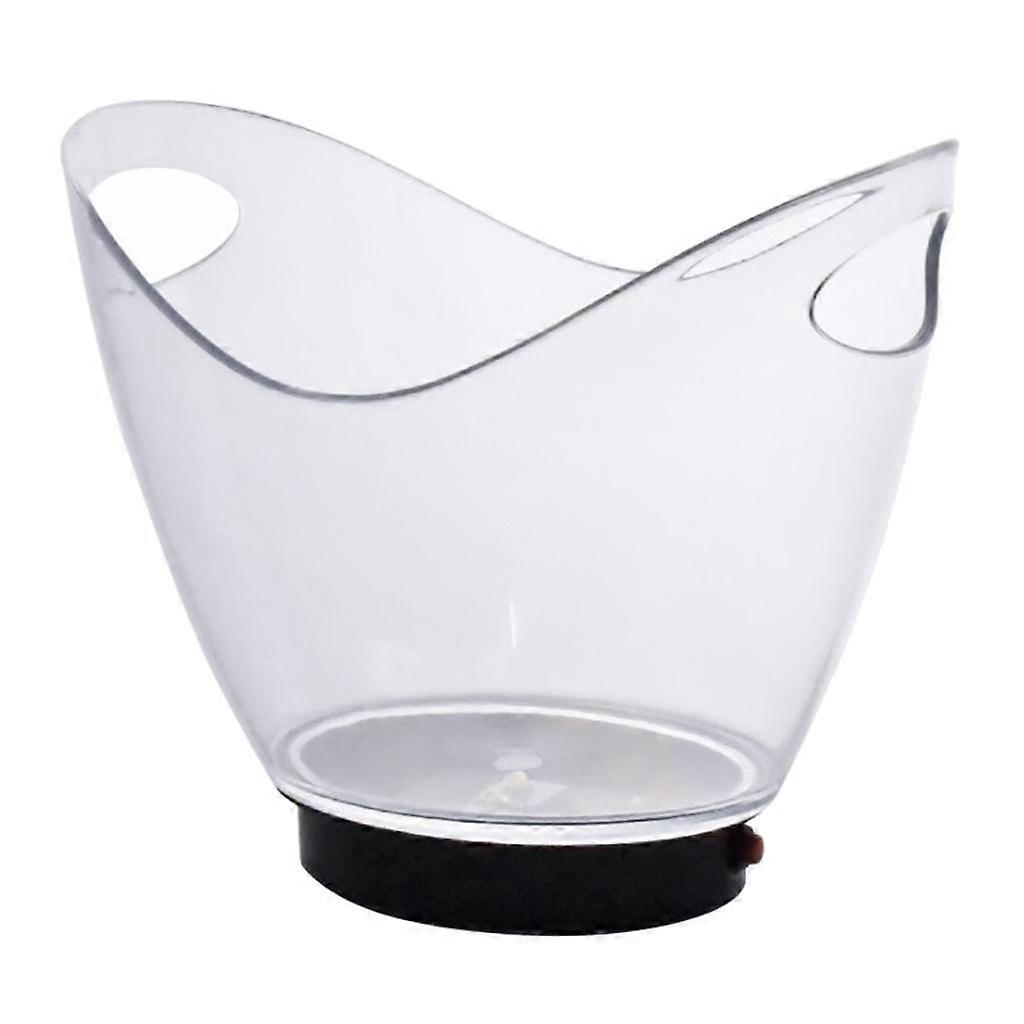 LED Ice Bucket Colours Changing Luminous Champagne Wine Drinks Cooler Bucket 2L