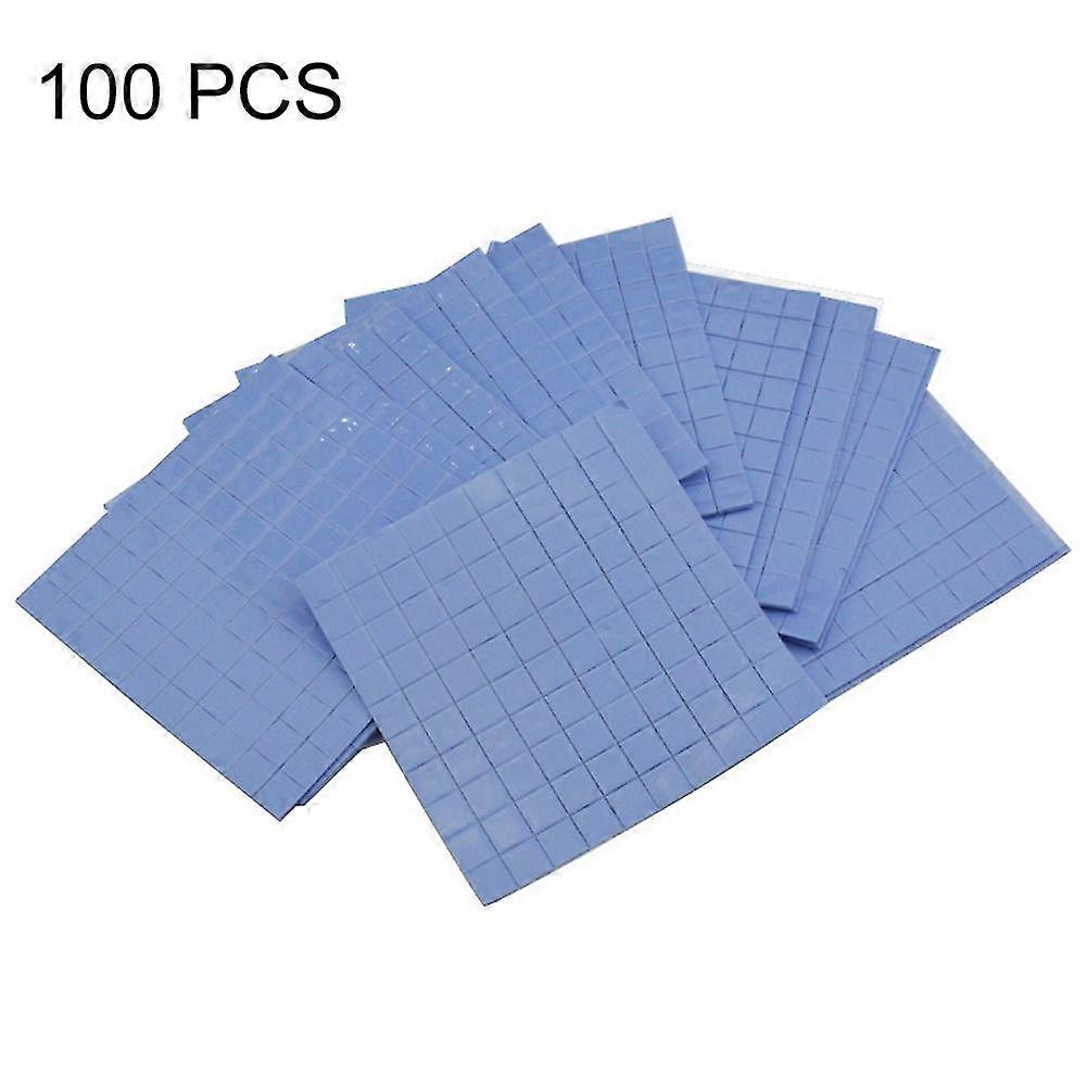 100Pcs 10x10x0.5mm Heatsink Silicone Thermal Conductive Pad for GPU VGA IC