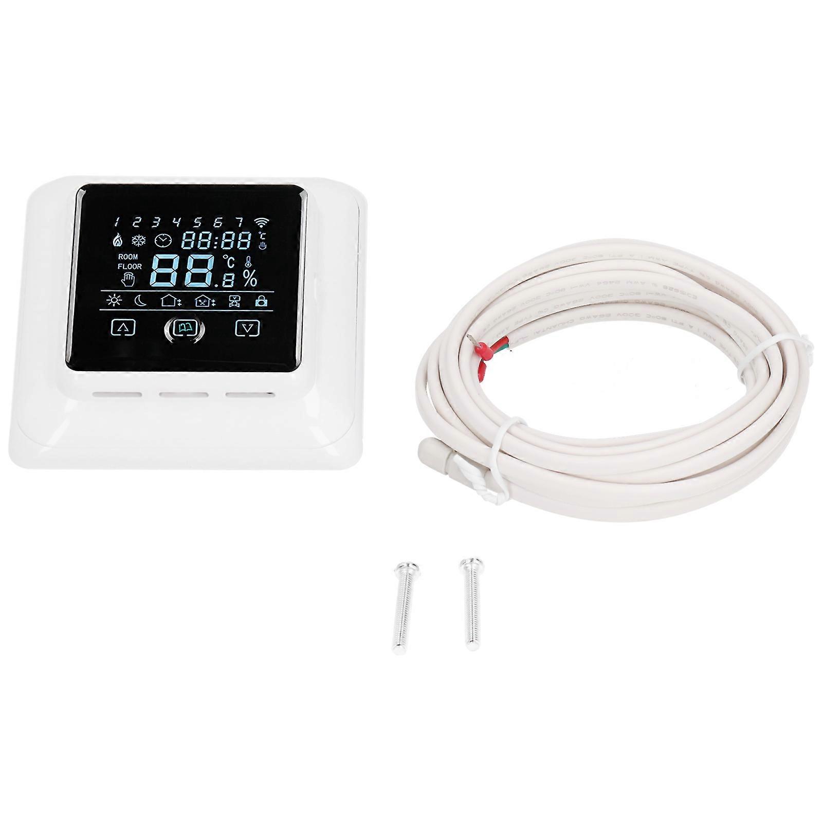 Smart Thermostat Touch Screen Week Programmable Temperature Controller For Floor Heating 230V 16A