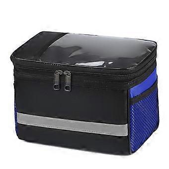 Bicycles Front Frame Storage Pouches with Reflective Strips Road Bike Handlebar Bag Cycling Accessories Easy installation  Red