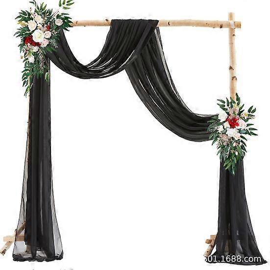 Wedding Arch Drape Curtain Draping Ceremony Reception Hanging Decoration Veil Seaside Background Decor for Banquets Engagements Parties