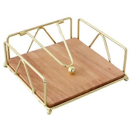 Rustic Style Flat Napkin Holder Metal Kitchen Square Paper Box Countertop Table Tissue Paper Dispenser