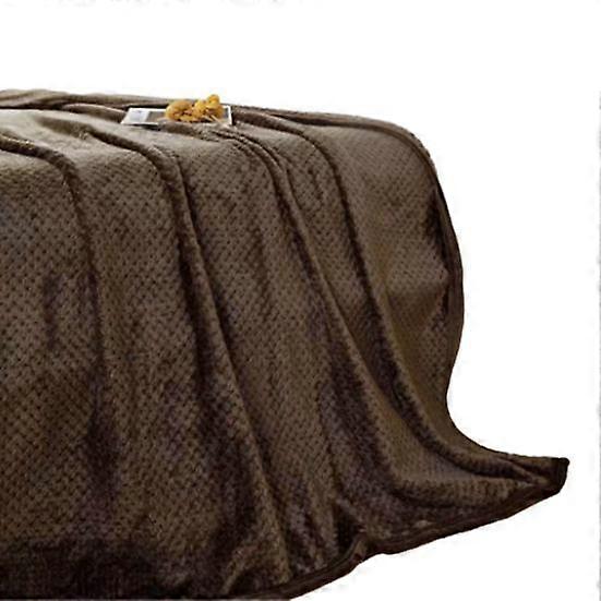 Flannel Blanket Solid Color Cozy Dusty Stylish Lightweight Comfortable Touch Warm Flannel Throw Blanket