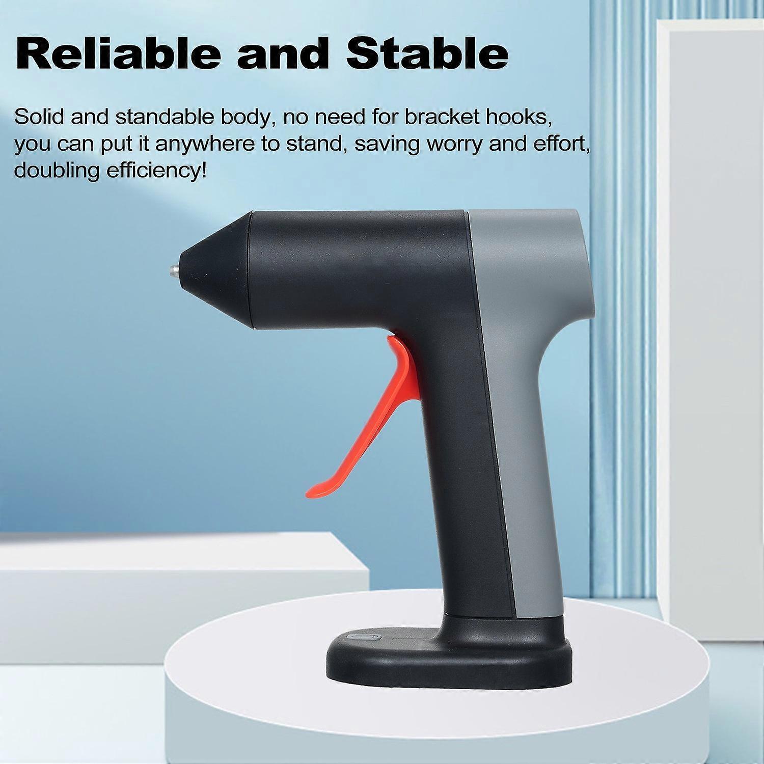 3.7V Hot Melt Glue Machine Kit 30s Fast Preheating Mini Glue Machine with 30Pcs Glue Sticks 2000mAh 