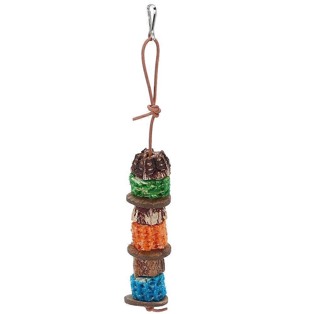 Natural Material Bird Swing for Parrots - Chew-Proof Hanging Toy Accessory, Safe and Durable Cage Decor