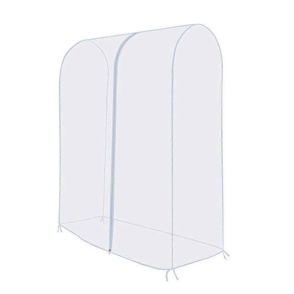 Best Seller-garment Rack Cover Transparent Peva Rail Rack Cover Clear Zip Clothing Dustproof Waterproof Bag Apparel Storage Display