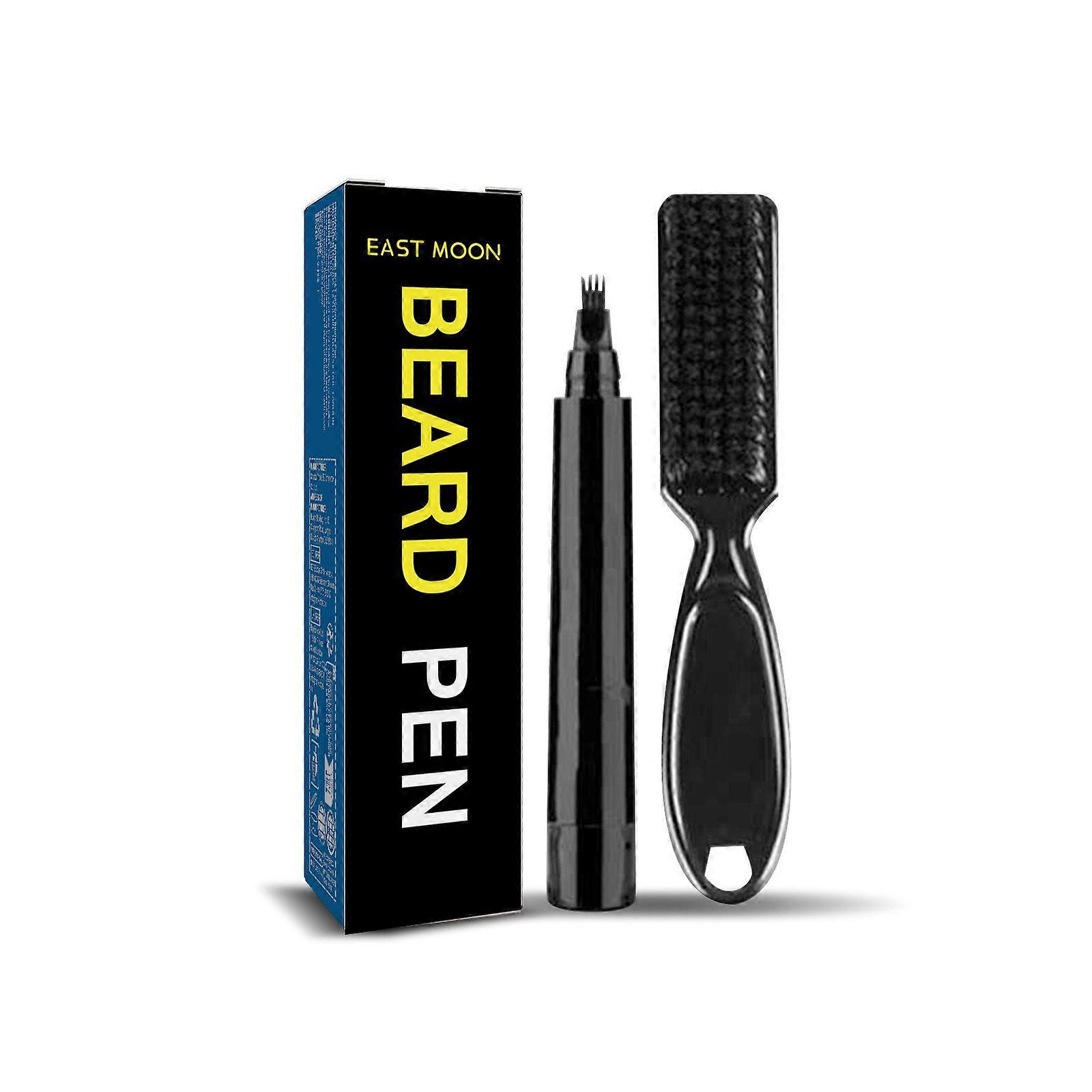Waterproof Beard Filling Pen - Dual Protection, Non-Fading, Easy to Use, for Full Beard Style